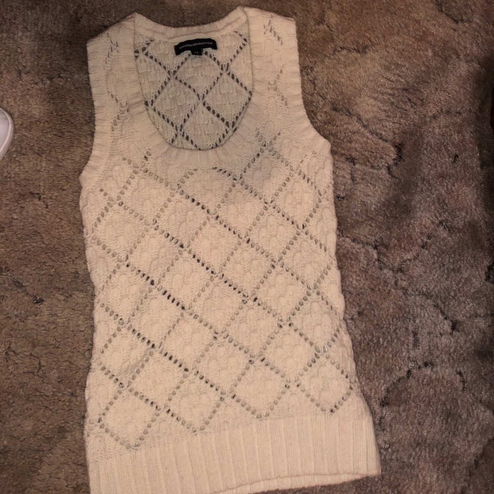 Express off white XS vest new without tags